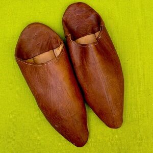 MENS MOROCCAN BABOUCHE LEATHER SLIPPERS